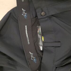 Greg Norman, Black Golf pants flat front 34/30 Brand New